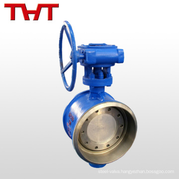 triple offset bw butt welding end shut off butterfly valve